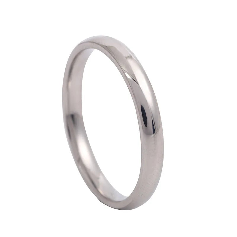 6mm Titanium Unisex Minimalist Wedding Ring