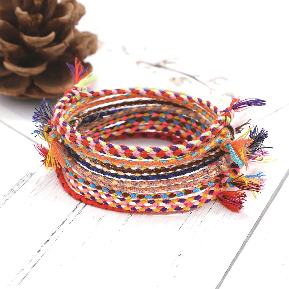 Lucky Handmade String Bracelet – Tassel & Knot Design for Men & Women