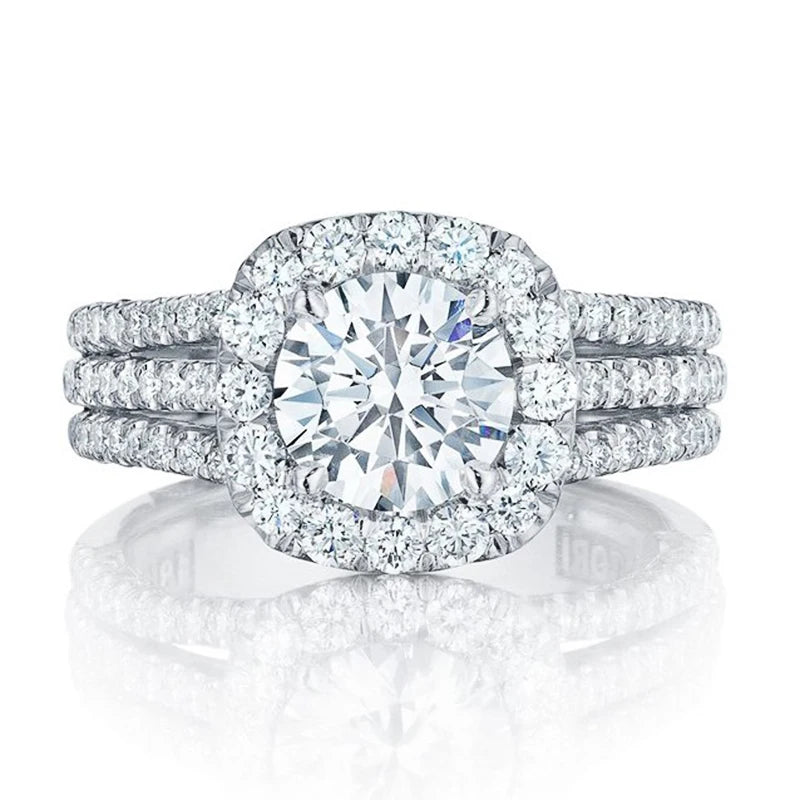 Elegant CZ Wedding Ring for Women