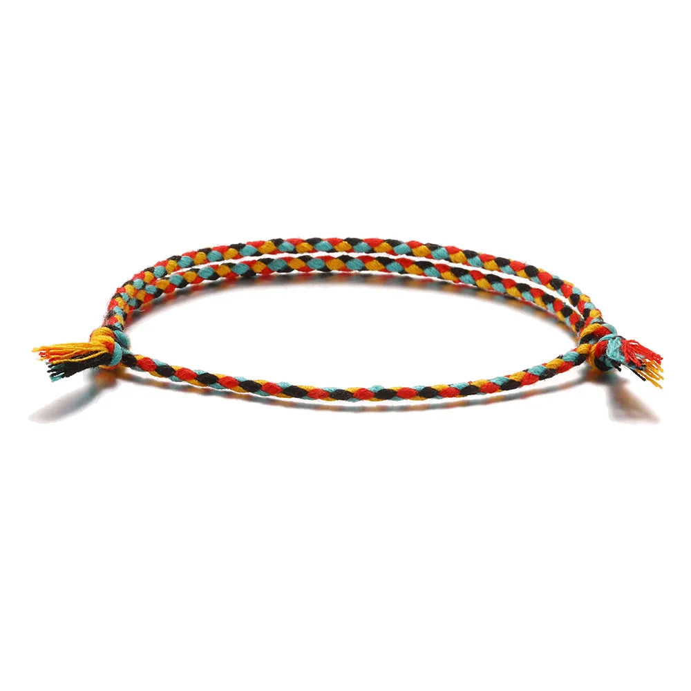 Lucky Handmade String Bracelet – Tassel & Knot Design for Men & Women