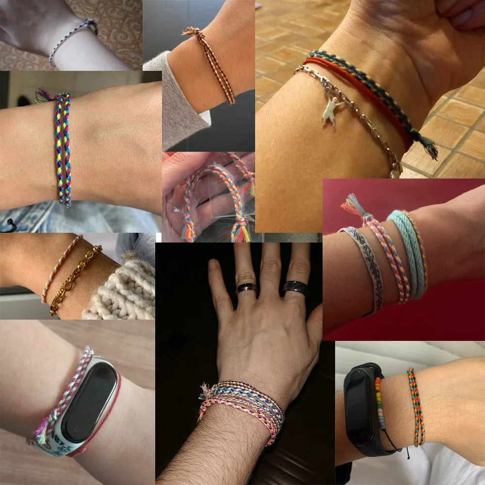 Lucky Handmade String Bracelet – Tassel & Knot Design for Men & Women