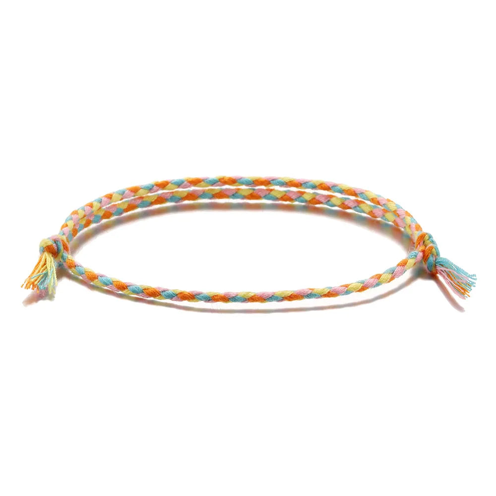 Lucky Handmade String Bracelet – Tassel & Knot Design for Men & Women