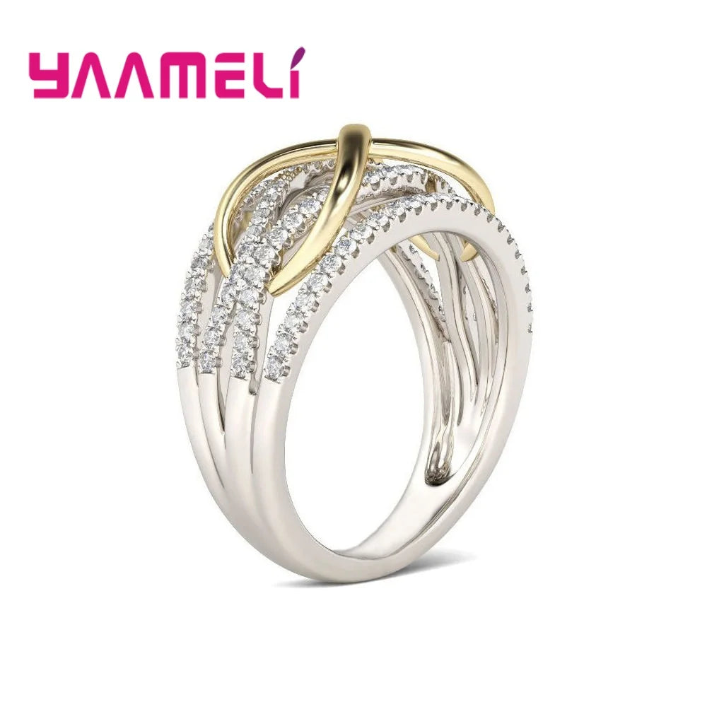 Sterling Silver Infinity Love Bowknot Ring