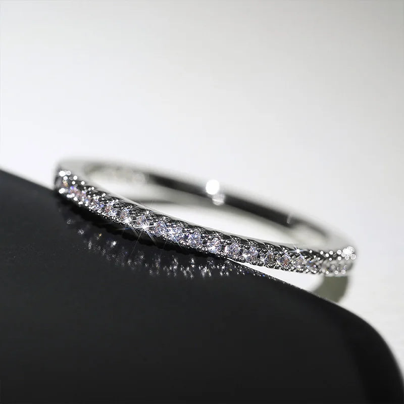 Minimalist Thin Cubic Zirconia Women’s Ring
