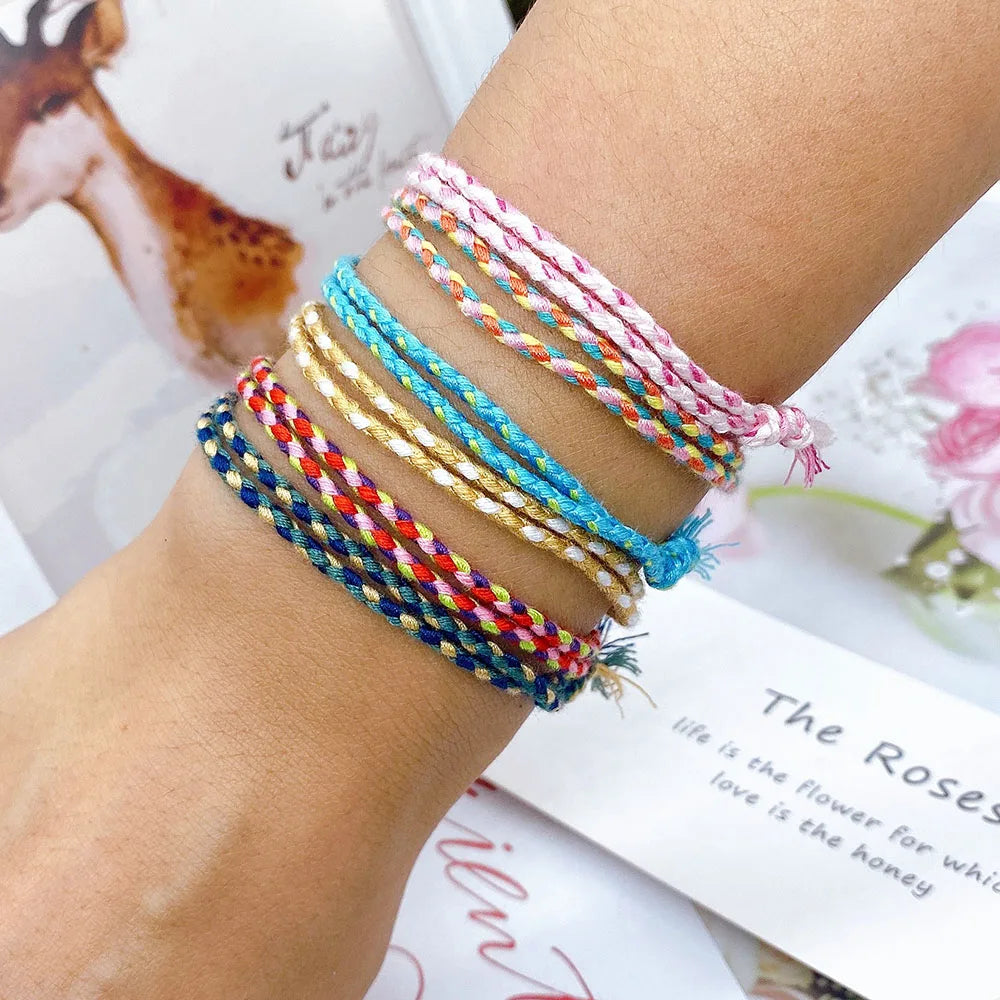 Lucky Handmade String Bracelet – Tassel & Knot Design for Men & Women