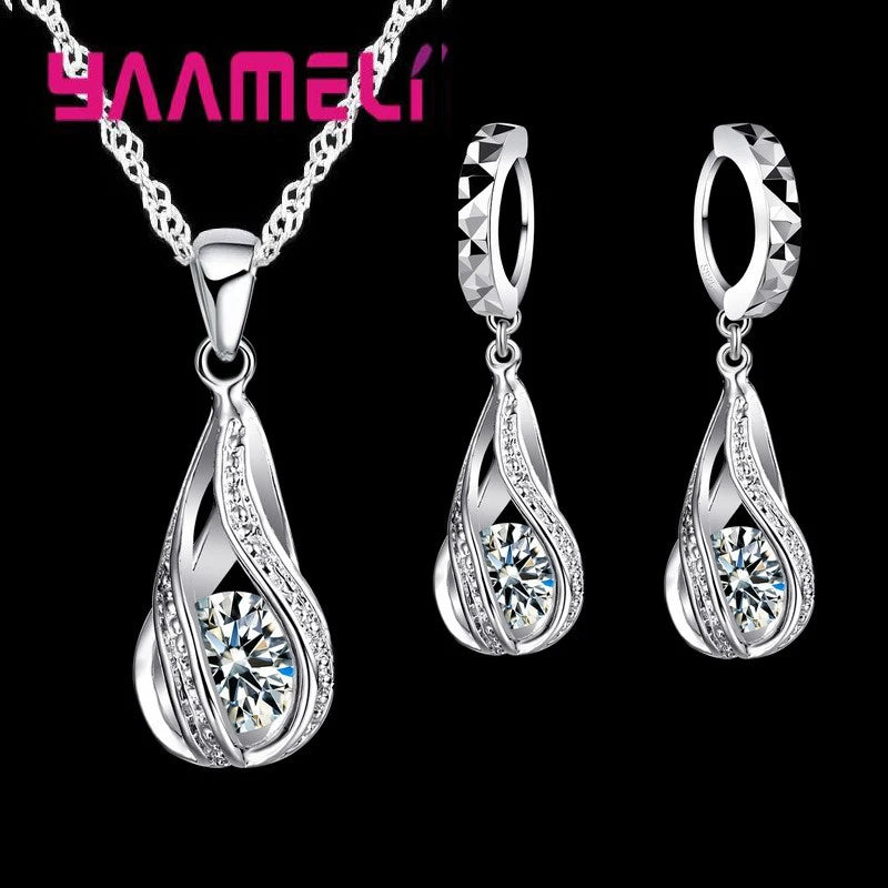 Water Drop Jewelry Set