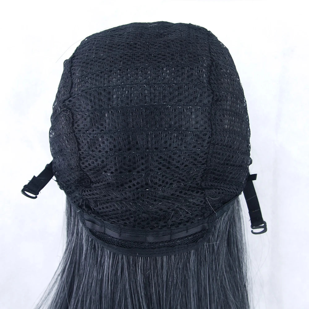 Long Straight Party Wig, 80 cm