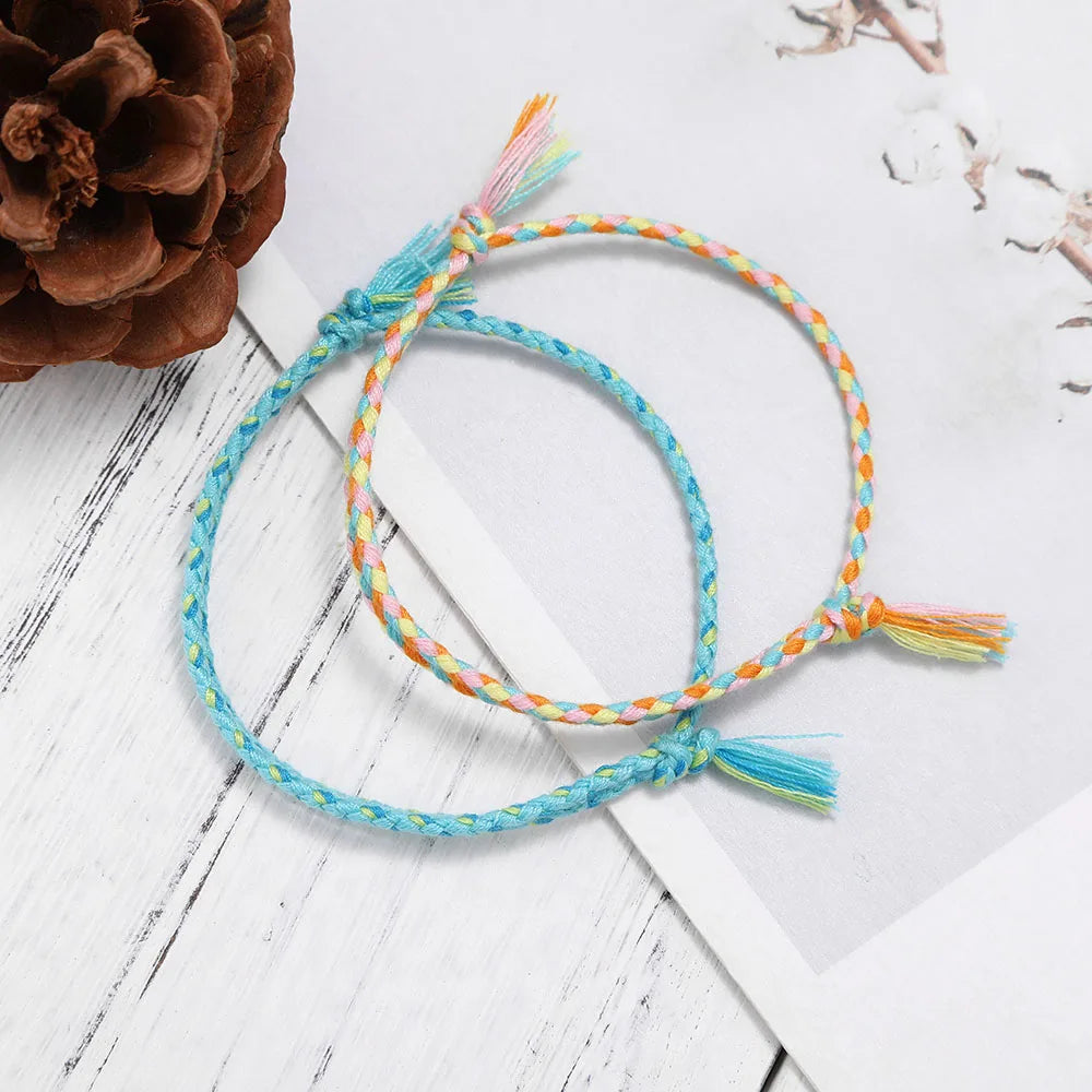Lucky Handmade String Bracelet – Tassel & Knot Design for Men & Women