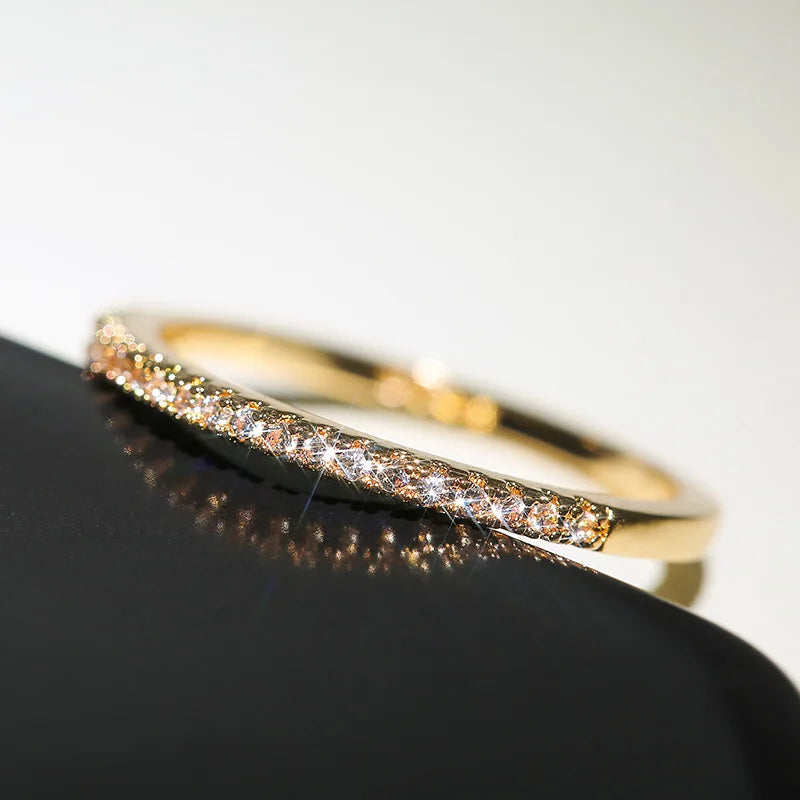 Minimalist Thin Cubic Zirconia Women’s Ring