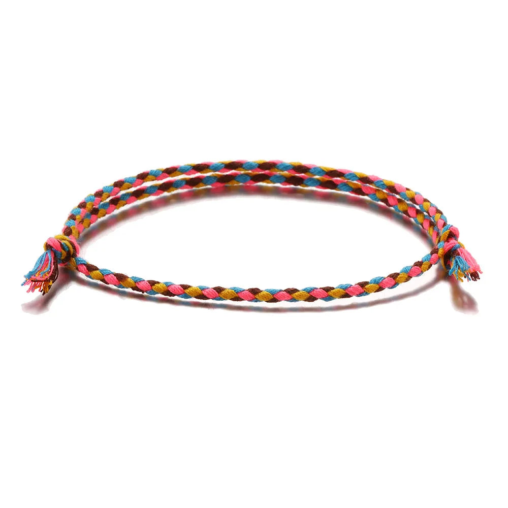 Lucky Handmade String Bracelet – Tassel & Knot Design for Men & Women