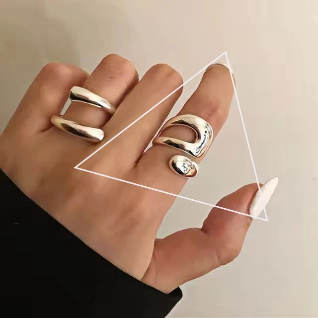 925 Sterling Silver Retro Flower Ring