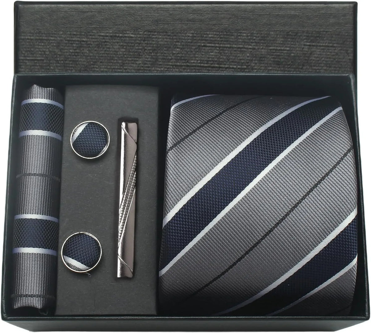 Men’s 100% Silk Tie Set with Gift Box