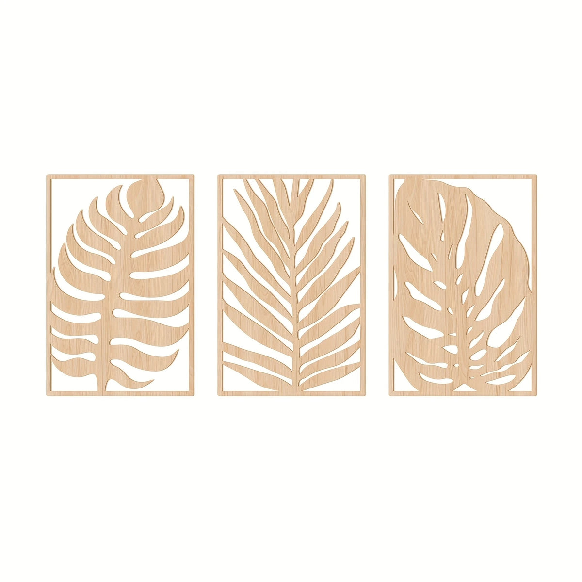 Jungle Leaves Wooden Wall Set