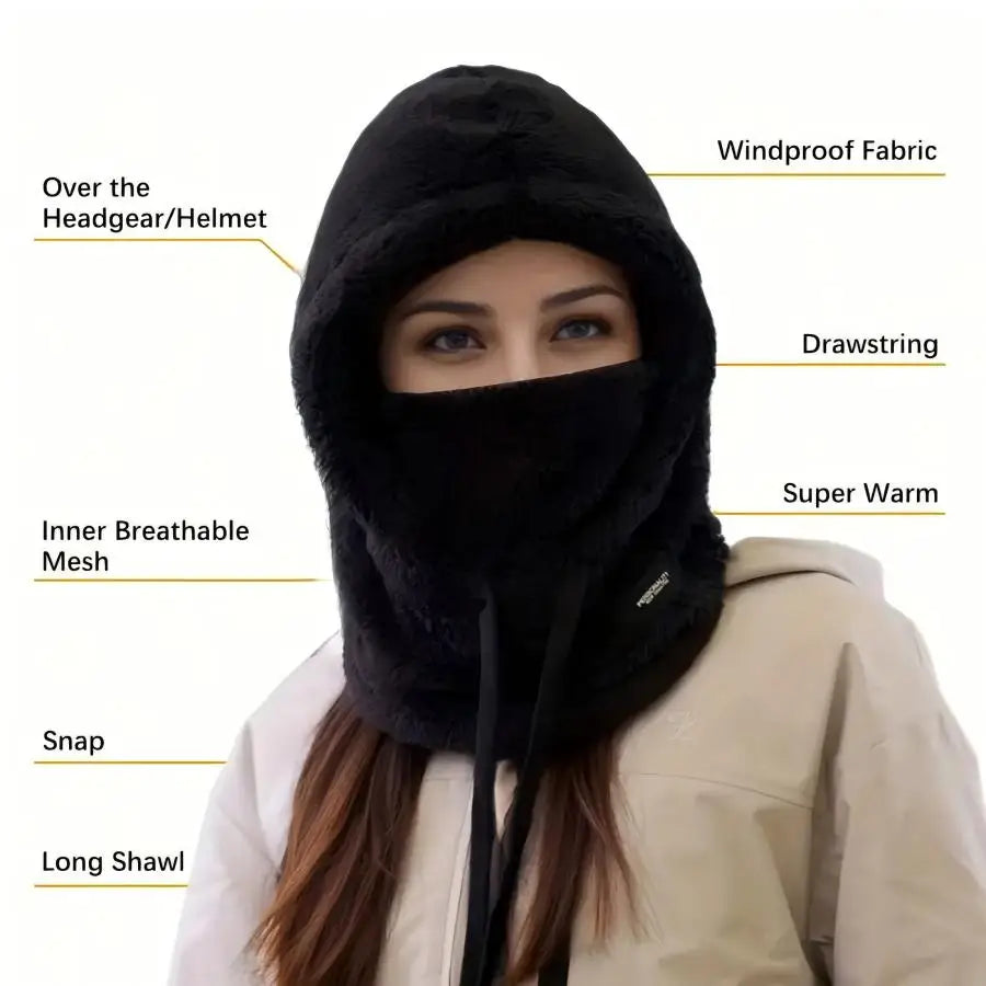 Winter Fleece Balaclava Hood