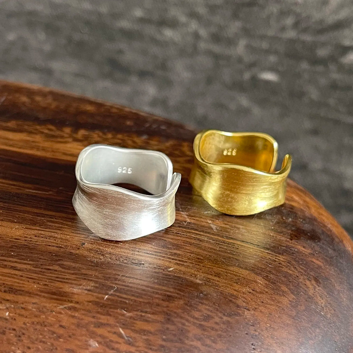 925 Sterling Silver Adjustable Open Ring