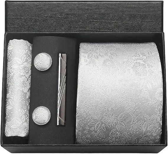 Luxury Silk Paisley Men’s Tie Gift Set