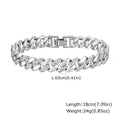 14K Gold-Plated Paperclip Chain Bracelet with Cubic Zirconia