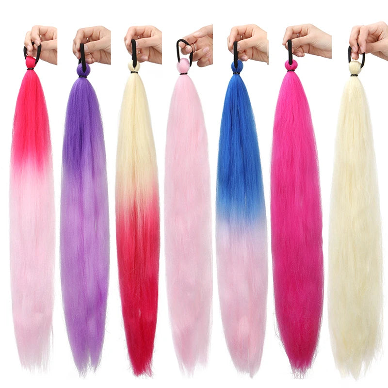 26" Colored Braiding Ponytail Extension