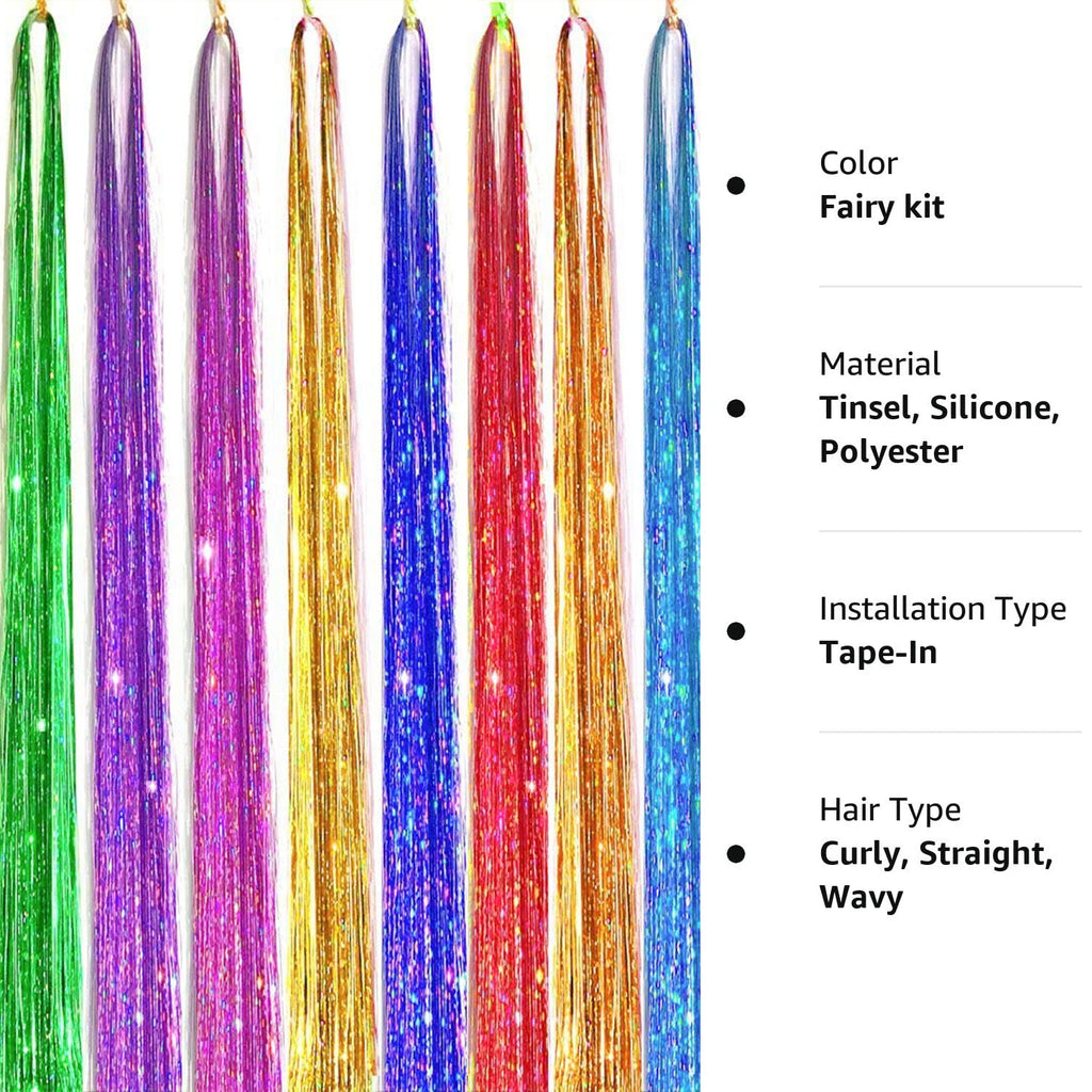 Sparkle Hair Tinsel Extensions
