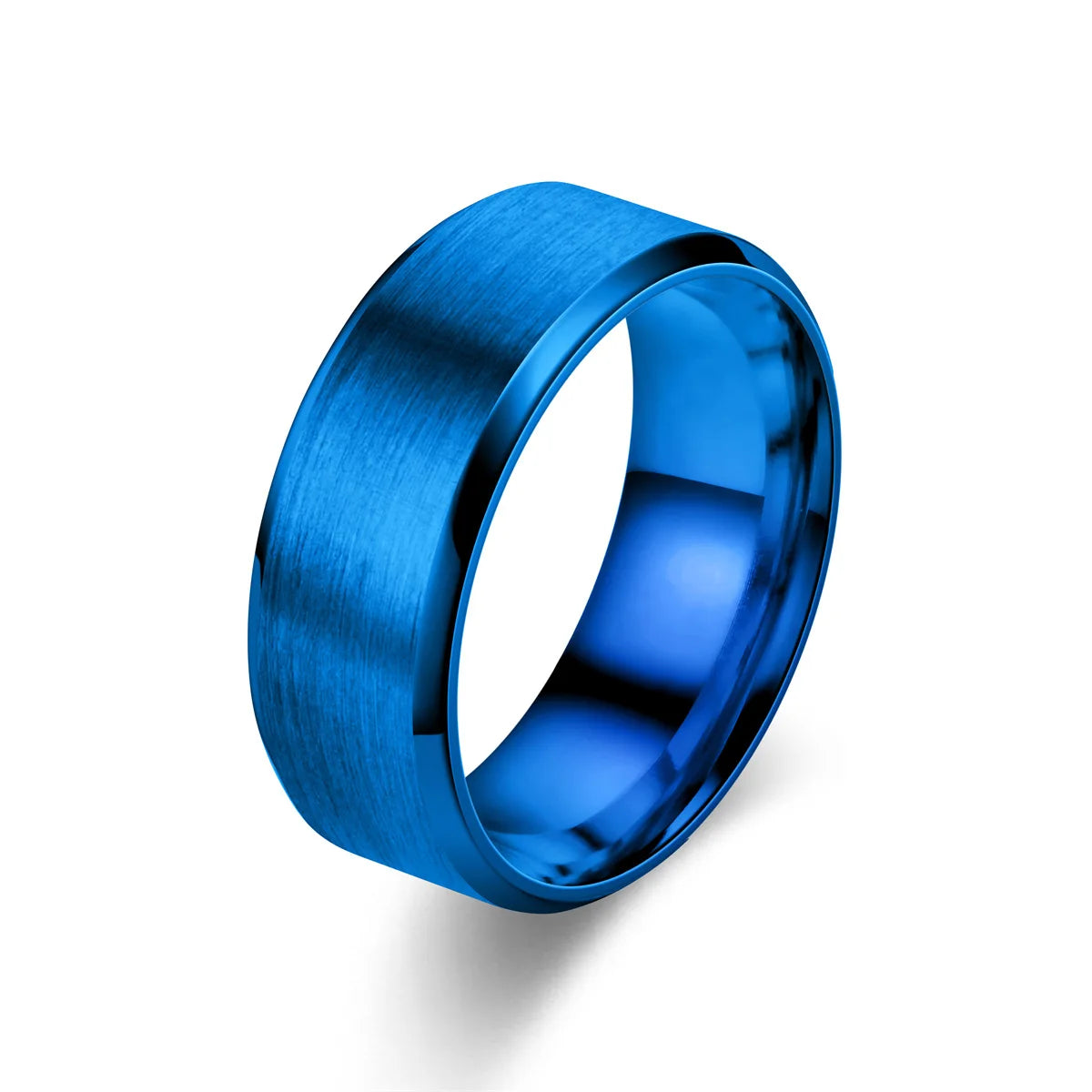 8mm Modern Stainless Steel Unisex Ring