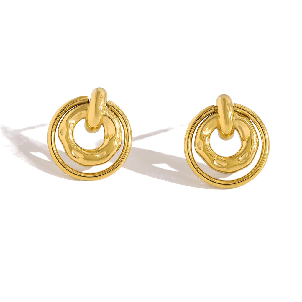 18K Gold-Plated Necklace and Earring Set