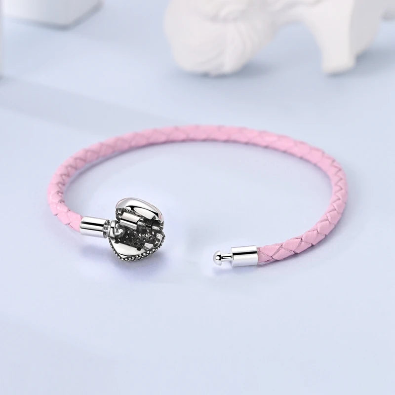 925 Sterling Silver Love Heart & Butterfly Charm Bracelet – 17-20cm