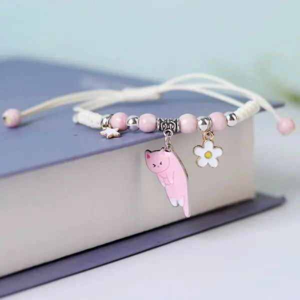 Cute Resin Star Bracelet – Braided Design for Men & Women