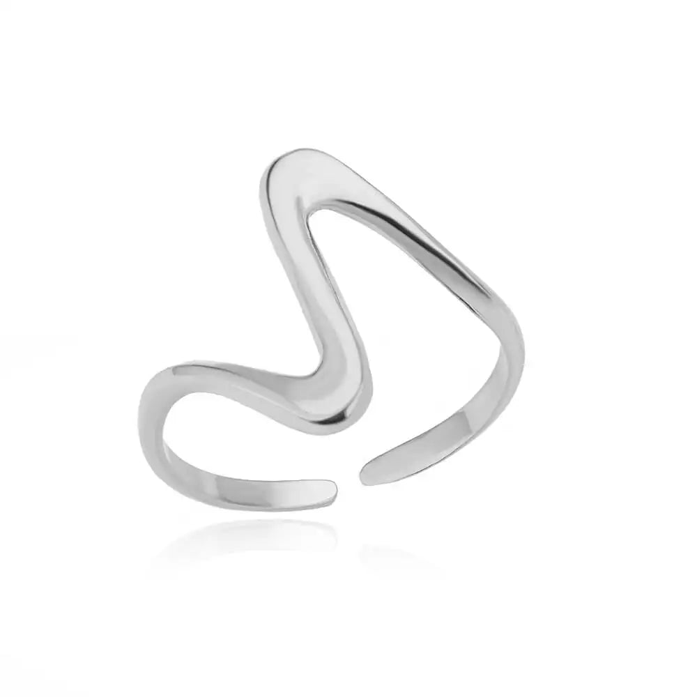 Gold Stainless Steel Classic Women's Ring