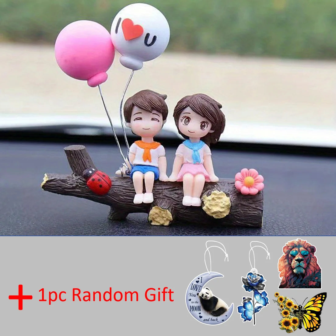 Tree Branch Couple Car Ornament