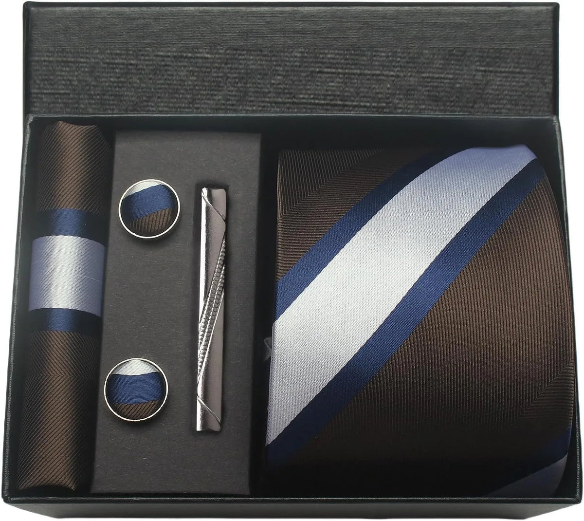 Men’s 100% Silk Tie Set with Gift Box