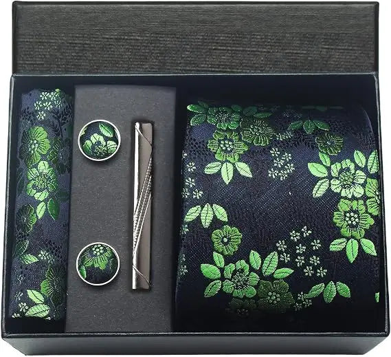 Luxury Silk Paisley Men’s Tie Gift Set