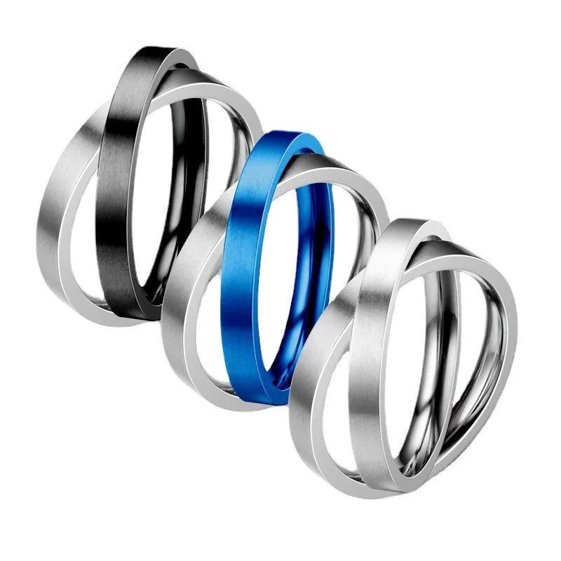 Stainless Steel Rotating Couple Spinner Rings