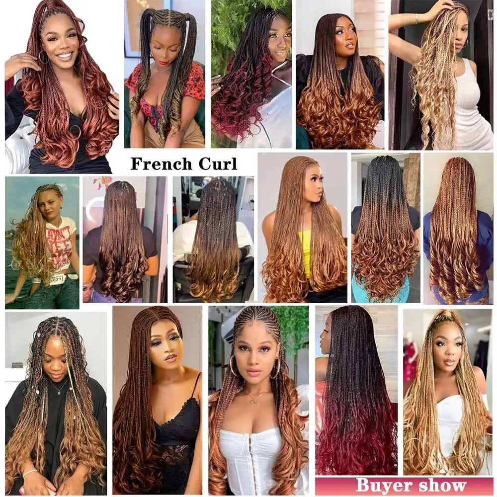 24" French Curl Braiding Hair