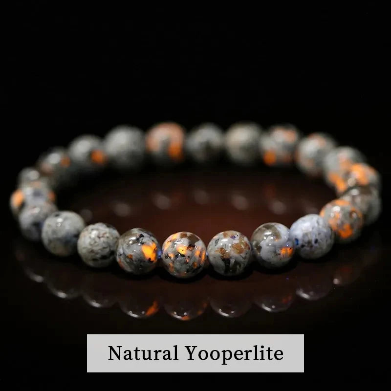 Natural Stone Bead Bracelet – Amethyst, Tiger Eye & Crystal Design for Men & Women