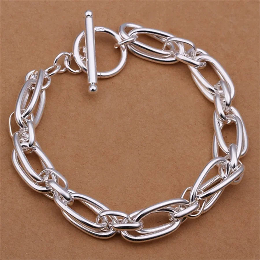 925 Sterling Silver Chain Bracelet for Men & Women – Elegant Classic Design