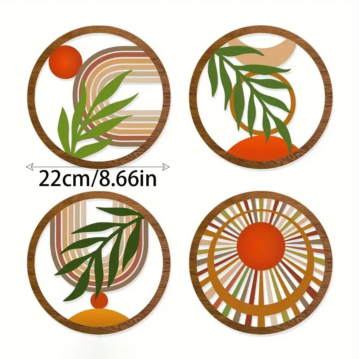 Bohemian Round Wooden Wall Art