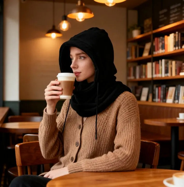 Winter Knit Balaclava Hood