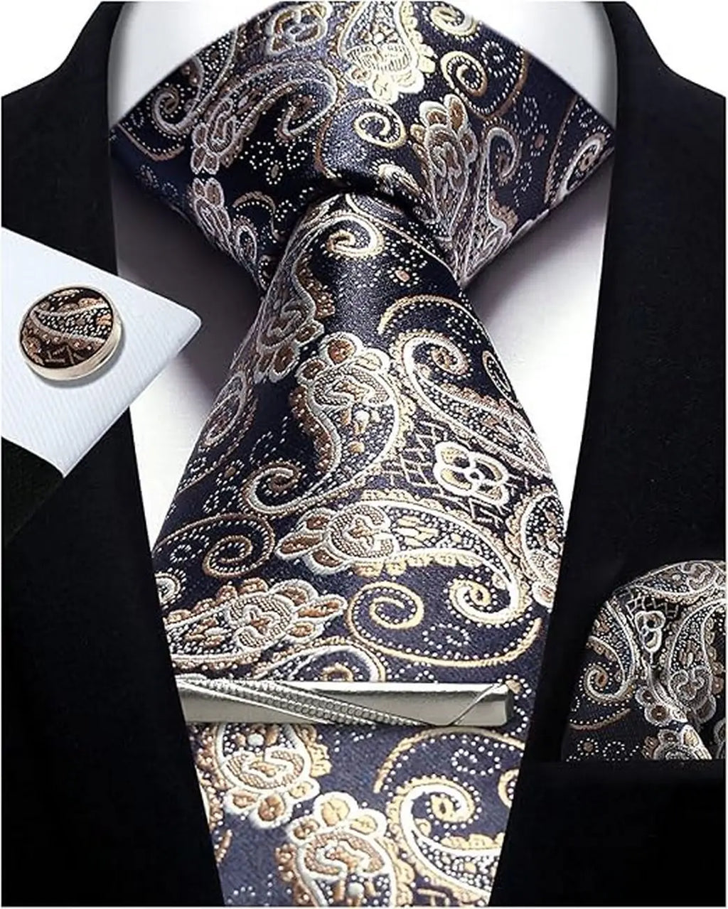 Luxury Silk Paisley Men’s Tie Gift Set
