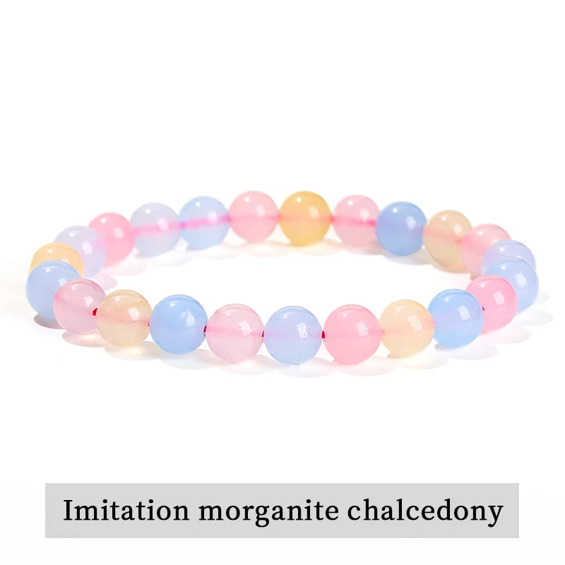 Natural Stone Bead Bracelet – Amethyst, Tiger Eye & Crystal Design for Men & Women