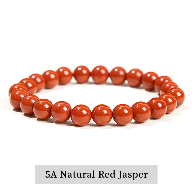 Natural Stone Bead Bracelet – Amethyst, Tiger Eye & Crystal Design for Men & Women