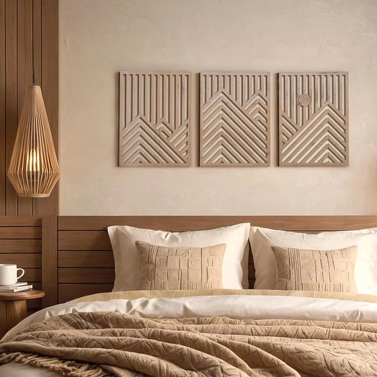 Retro Wooden Wall Art Set
