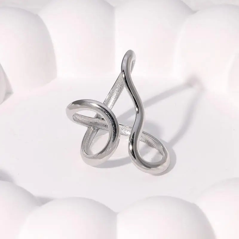 18K Gold Plated Stainless Steel Open Ring