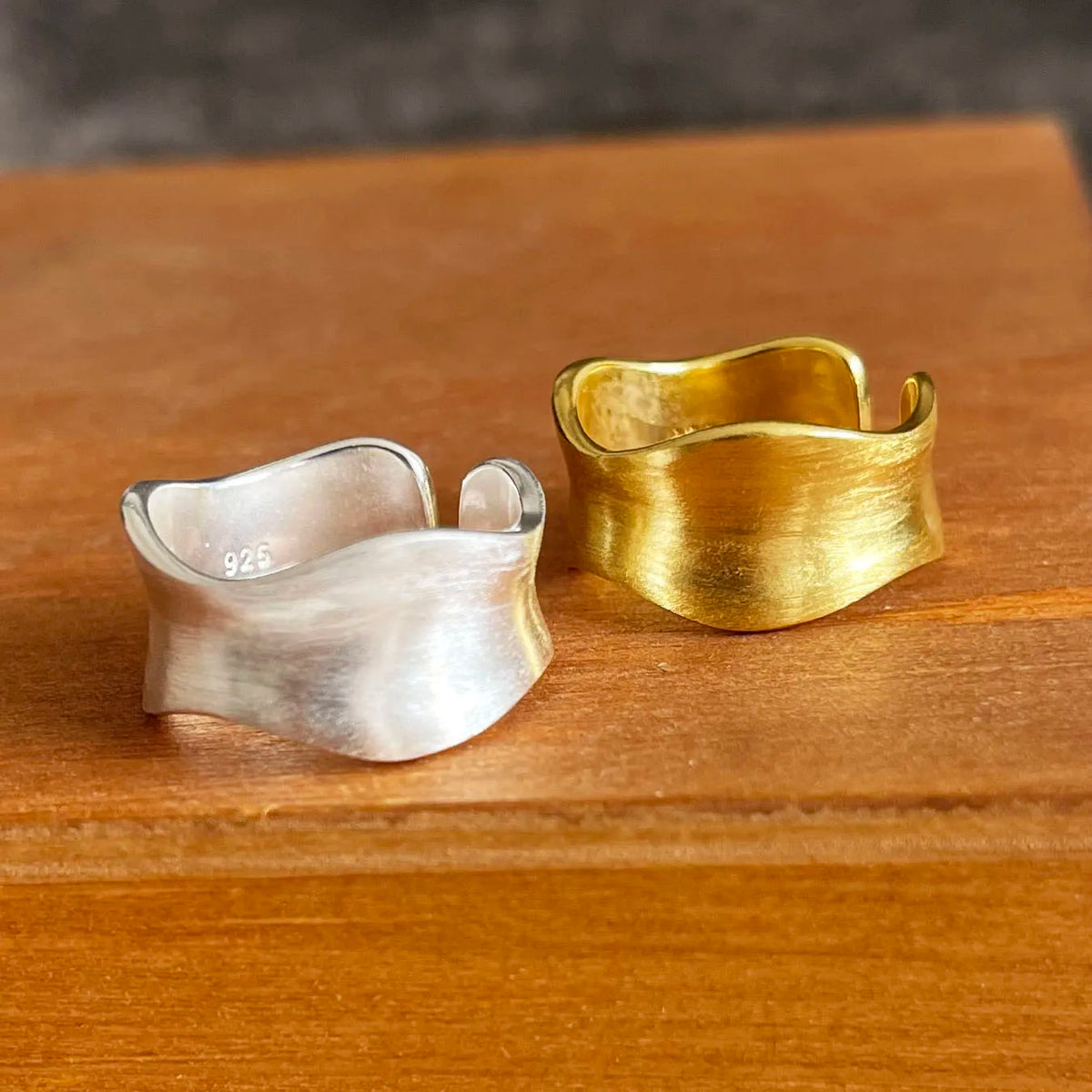 925 Sterling Silver Adjustable Open Ring
