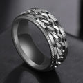 Rotatable Stainless Steel Punk Spinner Ring