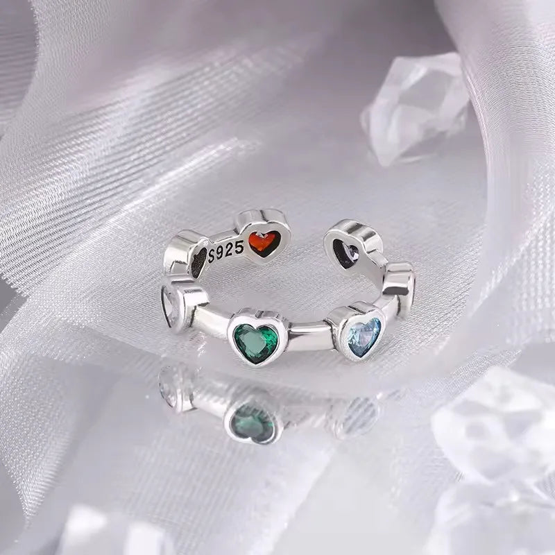 925 Sterling Silver Retro Flower Ring