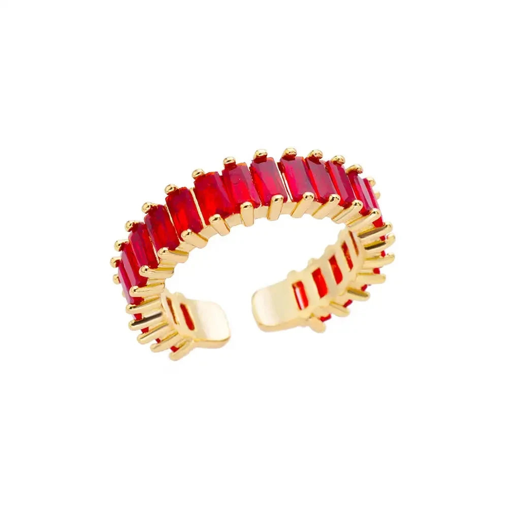 Gold Stainless Steel Classic Women's Ring