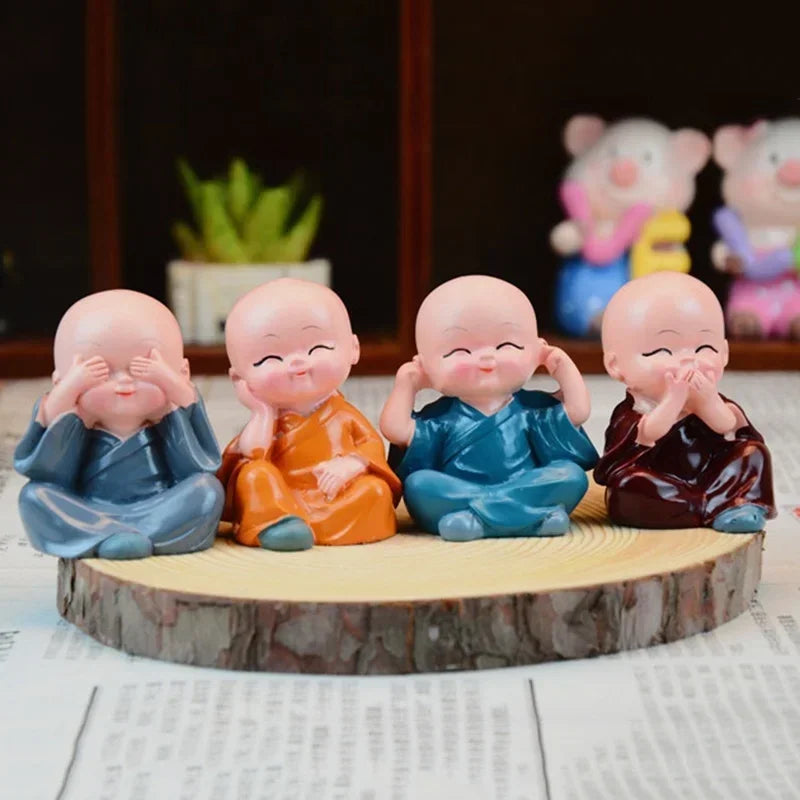 Monk Figurine Set