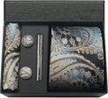 Luxury Silk Paisley Men’s Tie Gift Set