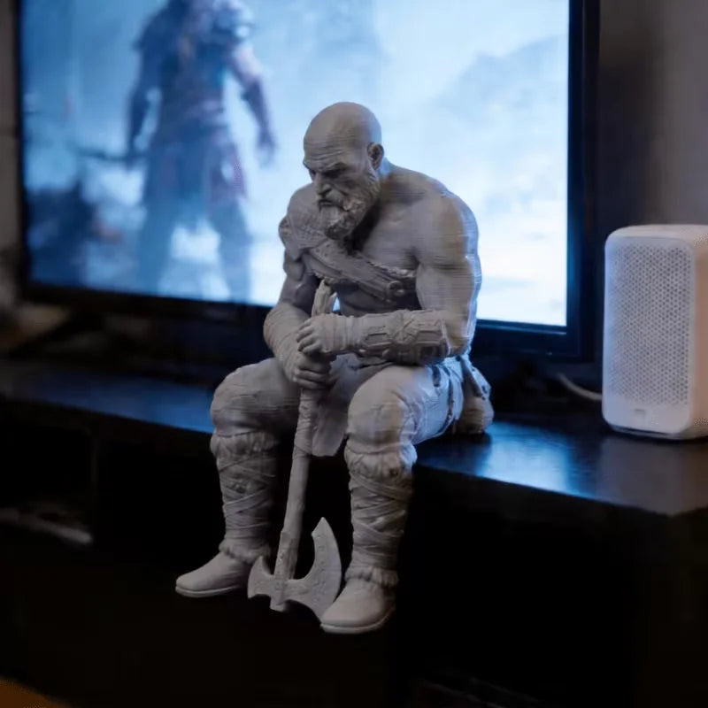 Axe-Holding Warrior Figurine