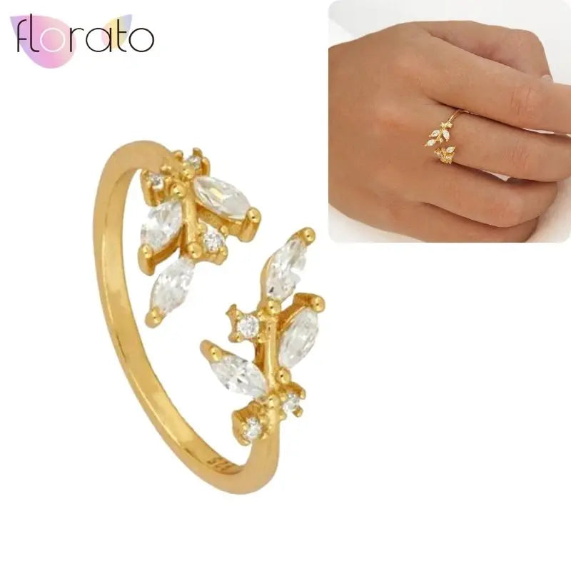 24K Gold-Plated Adjustable Hug Ring